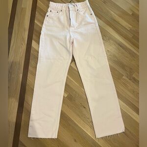 Zara light pink jeans